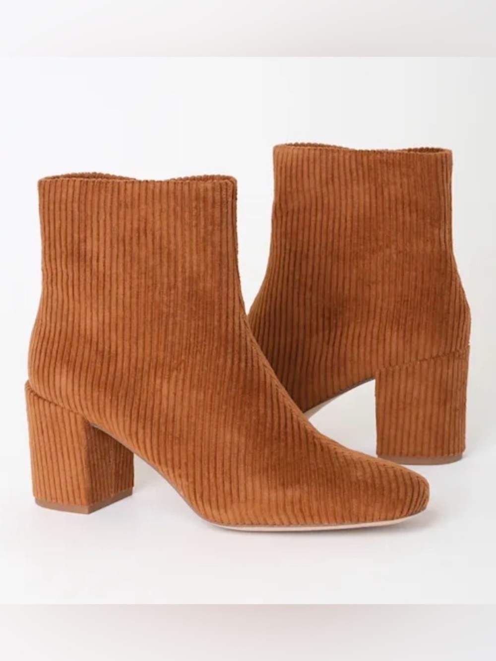 Splendid Heather Whiskey Corduroy High Heel Booties Size 8.5